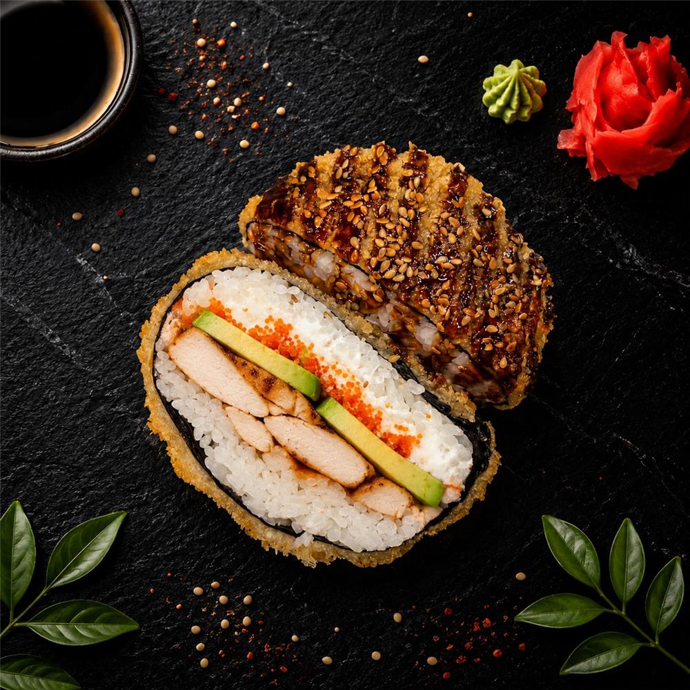 252. Chicken Sushi Burger