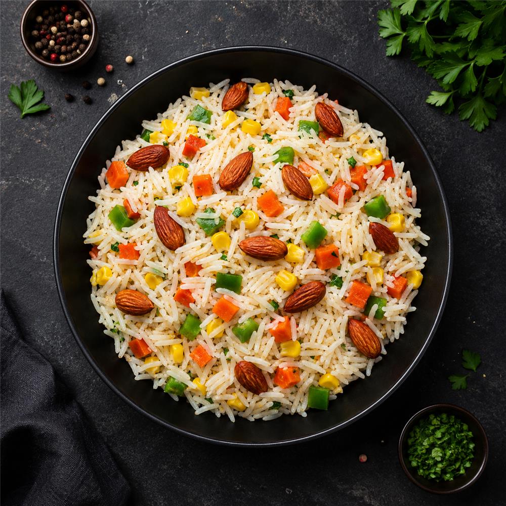 347. Sebzeli Bademli Pilav