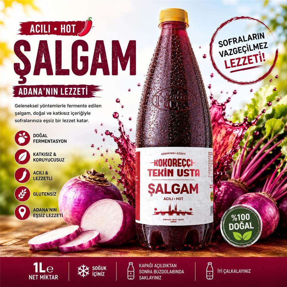 ÖZEL ÜRETİM ADANA ŞALGAM 1 LT