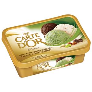 Carte d'Or Classic Antep Fıstık & Bitter Çikolata & Karamel Parçalı Kaymak (1000 ml.)