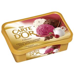 Carte d'Or Classic Çikolata Parçalı Kaymak & Vişne & Bitter Çikolata (1000 ml.)