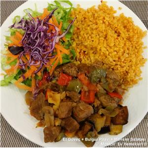 Et Güveç + Bulgur Pilavı + Salata