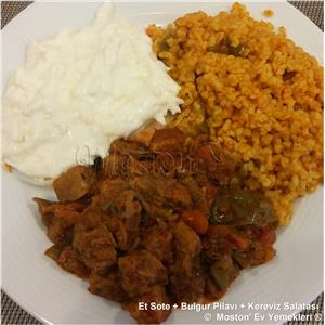 Et Sote + Bulgur Pilavı + Kereviz Salatası
