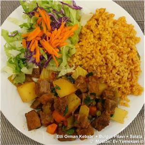 Etli Orman Kebabı + Bulgur Pilavı + Salata