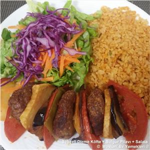 Sebzeli Dizme Köfte + Bulgur Pilavı + Salata