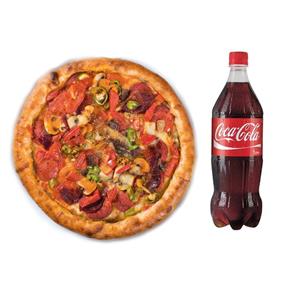 (KAMPANYA) 3 kişilik Nizam Special Pizza + 1 L. Coca-Cola